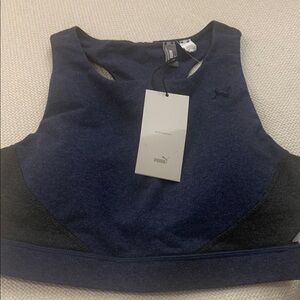 PUMA Women's Dark Blue Sports Bra